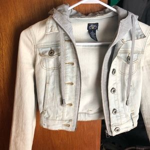 Blue Asphalt Hooded Jean Jacket